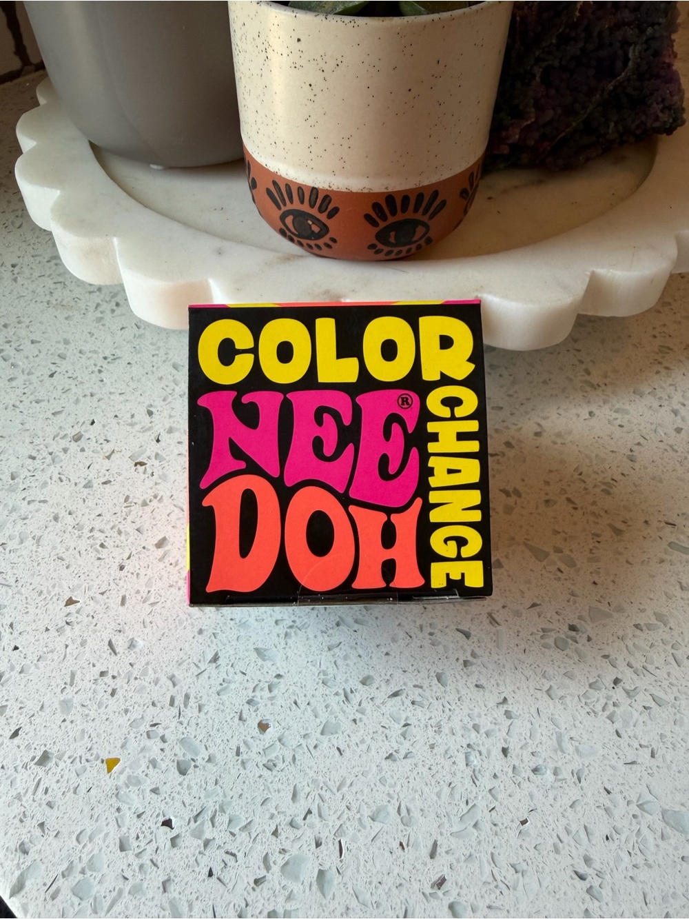 🩷New Sealed Schylling NeeDoh Color Change Authentic Yellow to Pink sensory toy 🩷